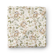Couverture mousseline de bambou - Petits paresseux