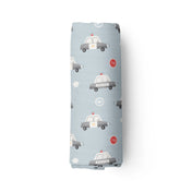 Couverture mousseline de bambou - Voitures de police