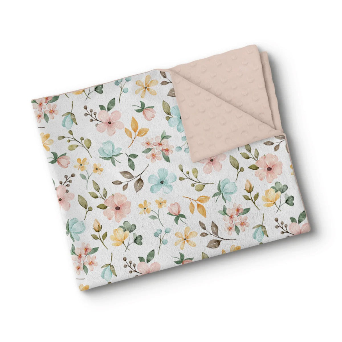 Couverture en minky - Myriade de fleurs