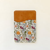 Porte-cartes en cuir à motif