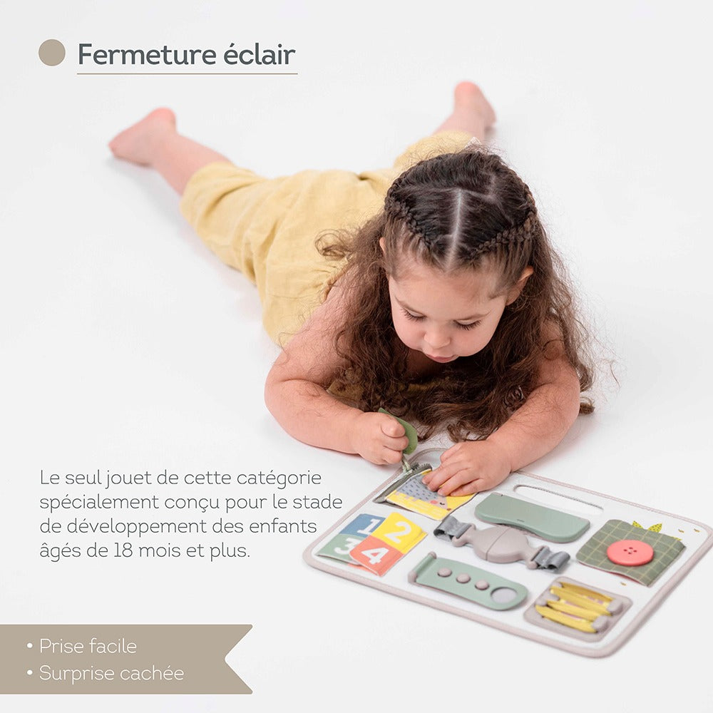 Planche d'éveil avec attaches COUP DE COEUR