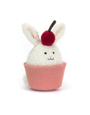 Peluche - Lapin cupcake délicat
