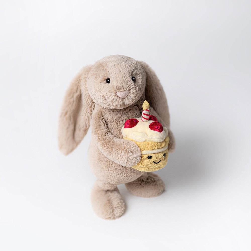 Peluche - Bashful Beige Bunny 'Birthday