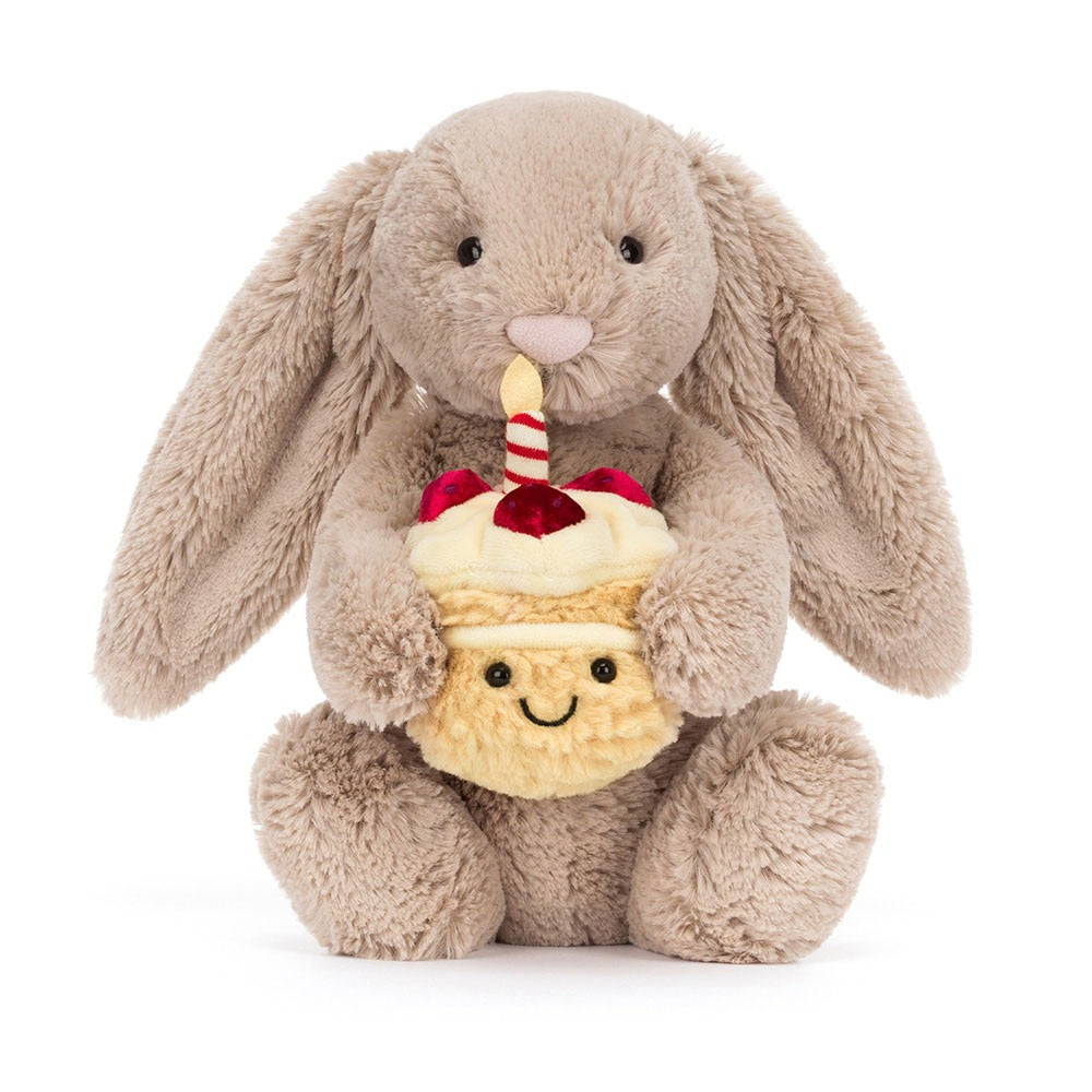 Peluche - Bashful Beige Bunny 'Birthday