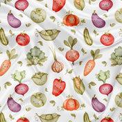 Couverture en minky - Légumes sourires