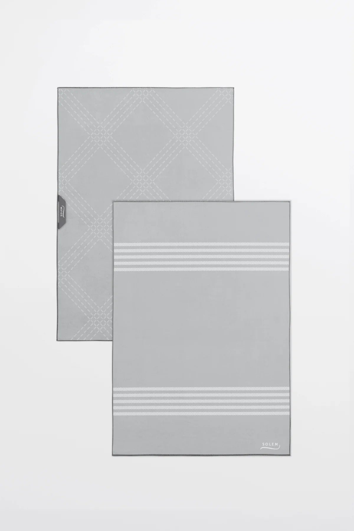 Linges vitres et miroirs Les Essentiels - Gris (lot de 2)