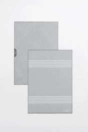Linges vitres et miroirs Les Essentiels - Gris (lot de 2)
