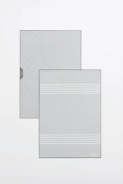 Linges vitres et miroirs Les Essentiels - Gris (lot de 2)