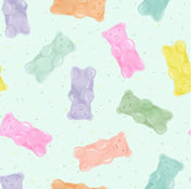 Bavoir imperméable - Oursons en bonbons