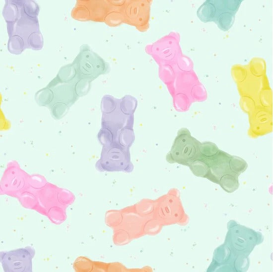 Bavoir imperméable - Oursons en bonbons