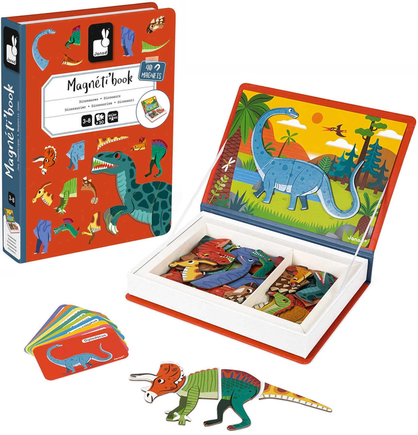 Jeu Magnétibook - Dinosaures