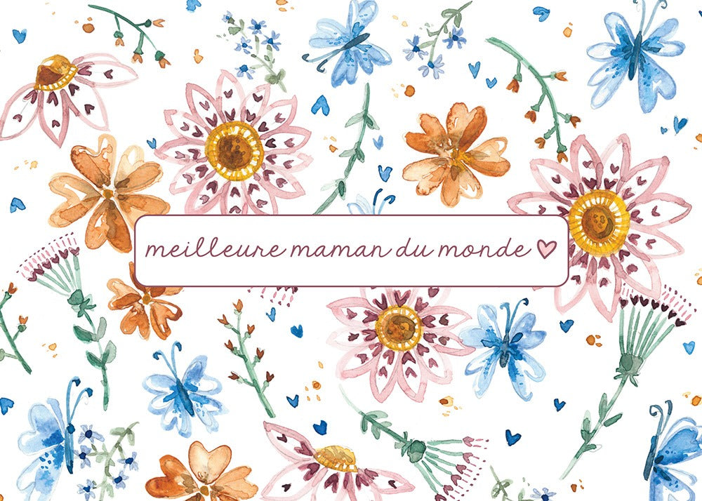 Carte de souhaits - Meilleure maman au monde