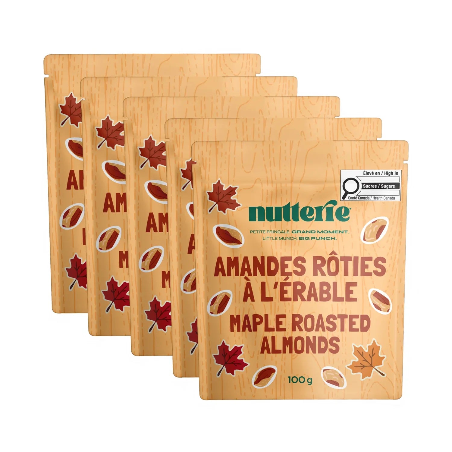 Collation - Amandes rôties à l'érable
