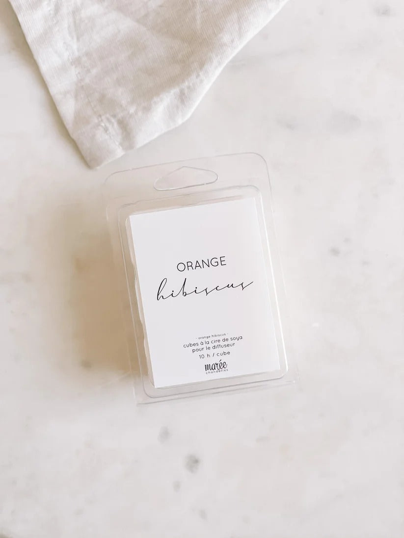 Cubes de cire Orange hibiscus