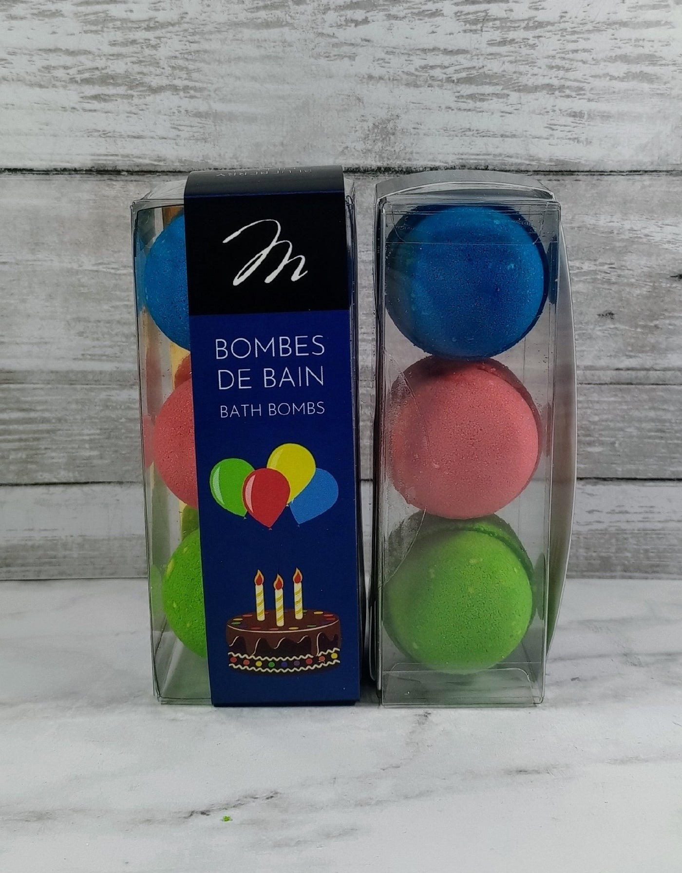 Bombes de Bain - Bonne Fête Bleu (Paquet de 3)
