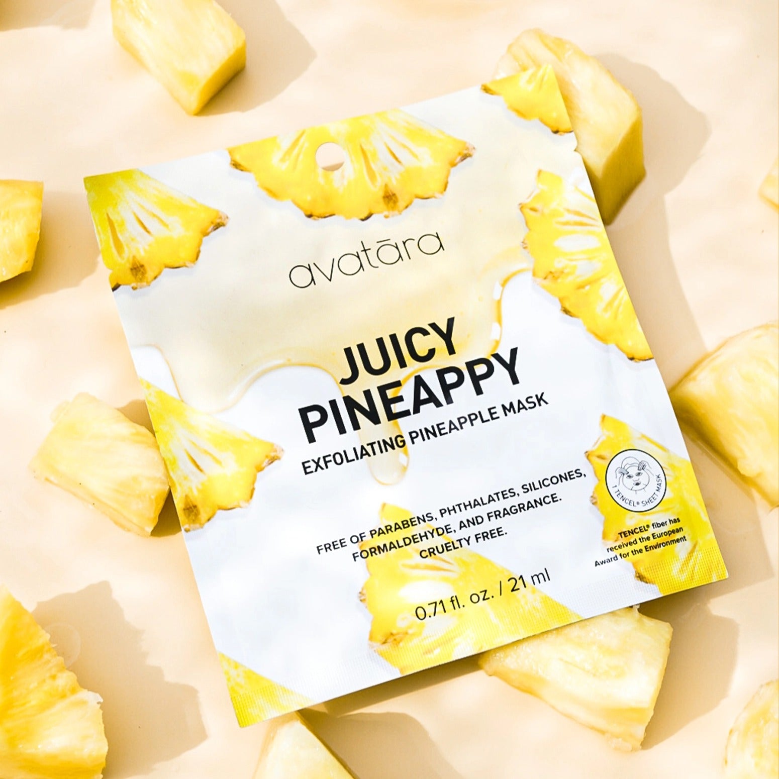 Masque exfoliant en tissu - Ananas Juicy Pineappy