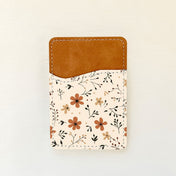 Porte-cartes en cuir à motif