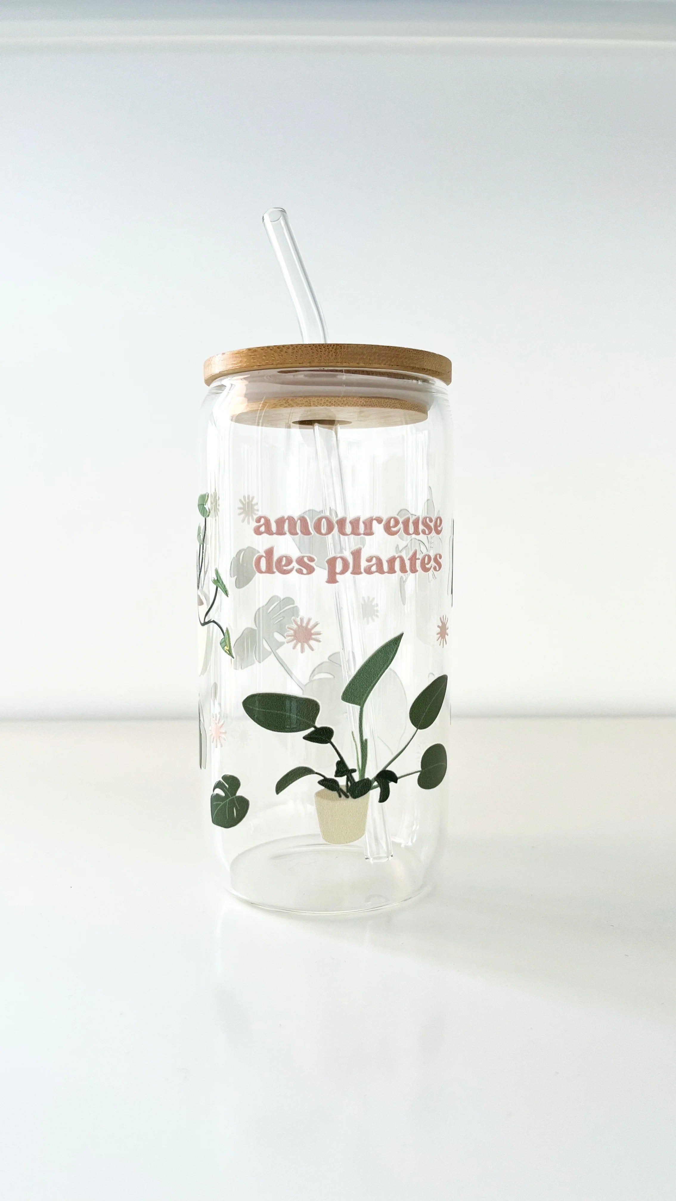 Verre Boho -Amoureuse des plantes