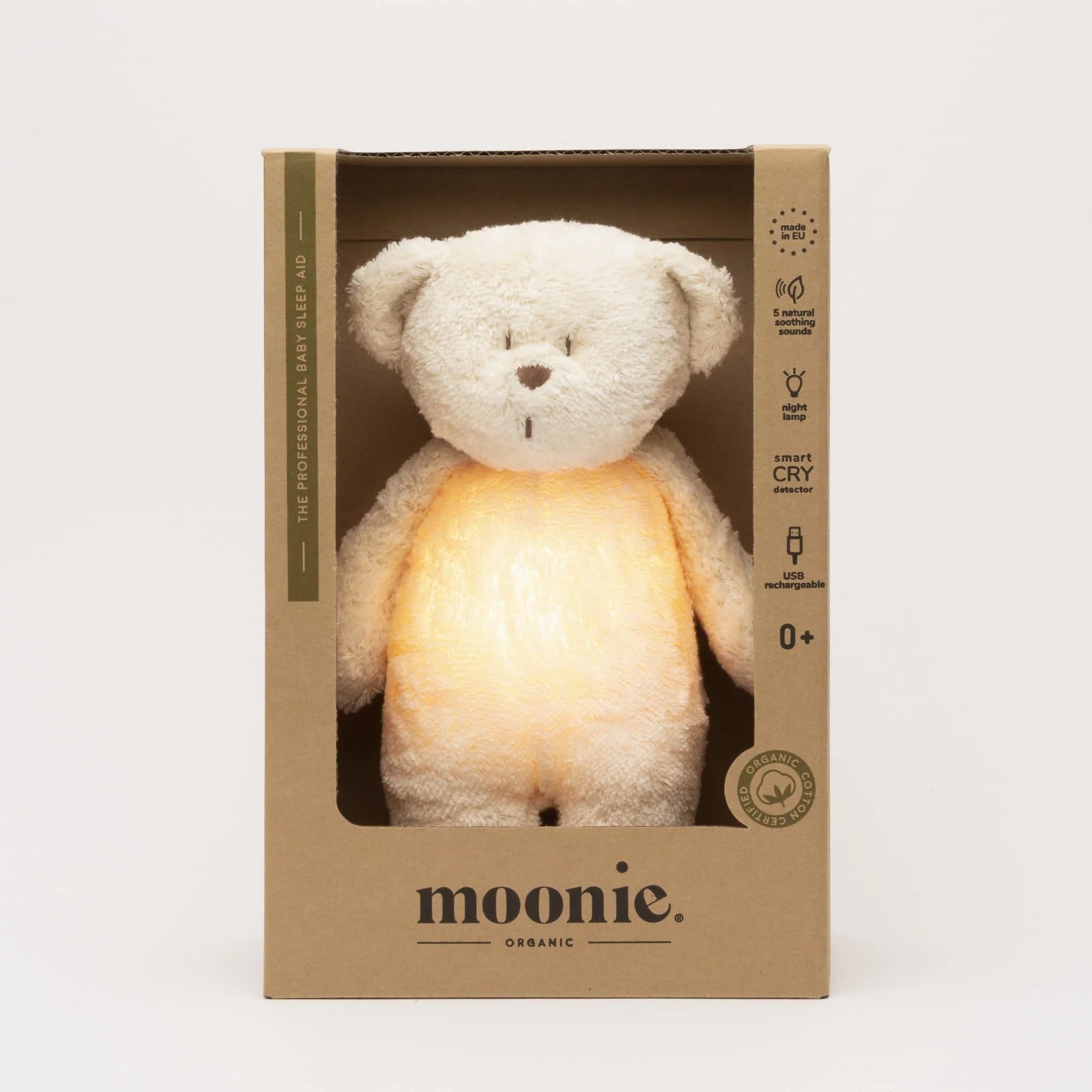 Ours colibri bio Moonie avec lampe - Polaire