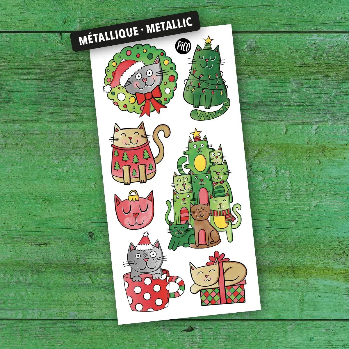 Tatouage - Le chatpin de Noël