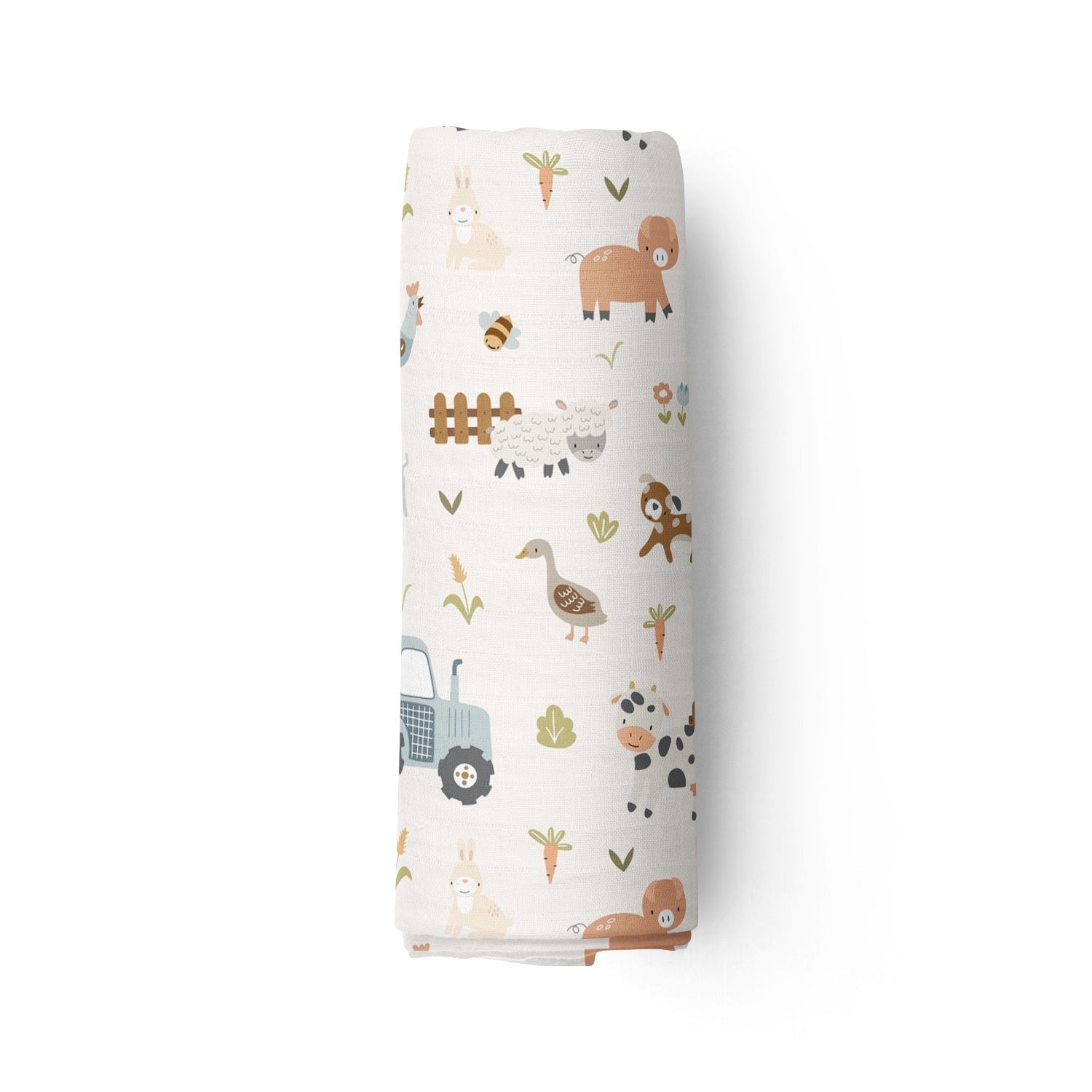 Couverture mousseline de bambou - Ma petite ferme