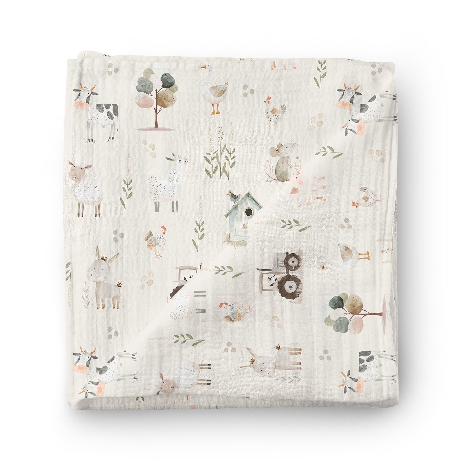 Couverture mousseline de bambou - Plaisirs de campagne