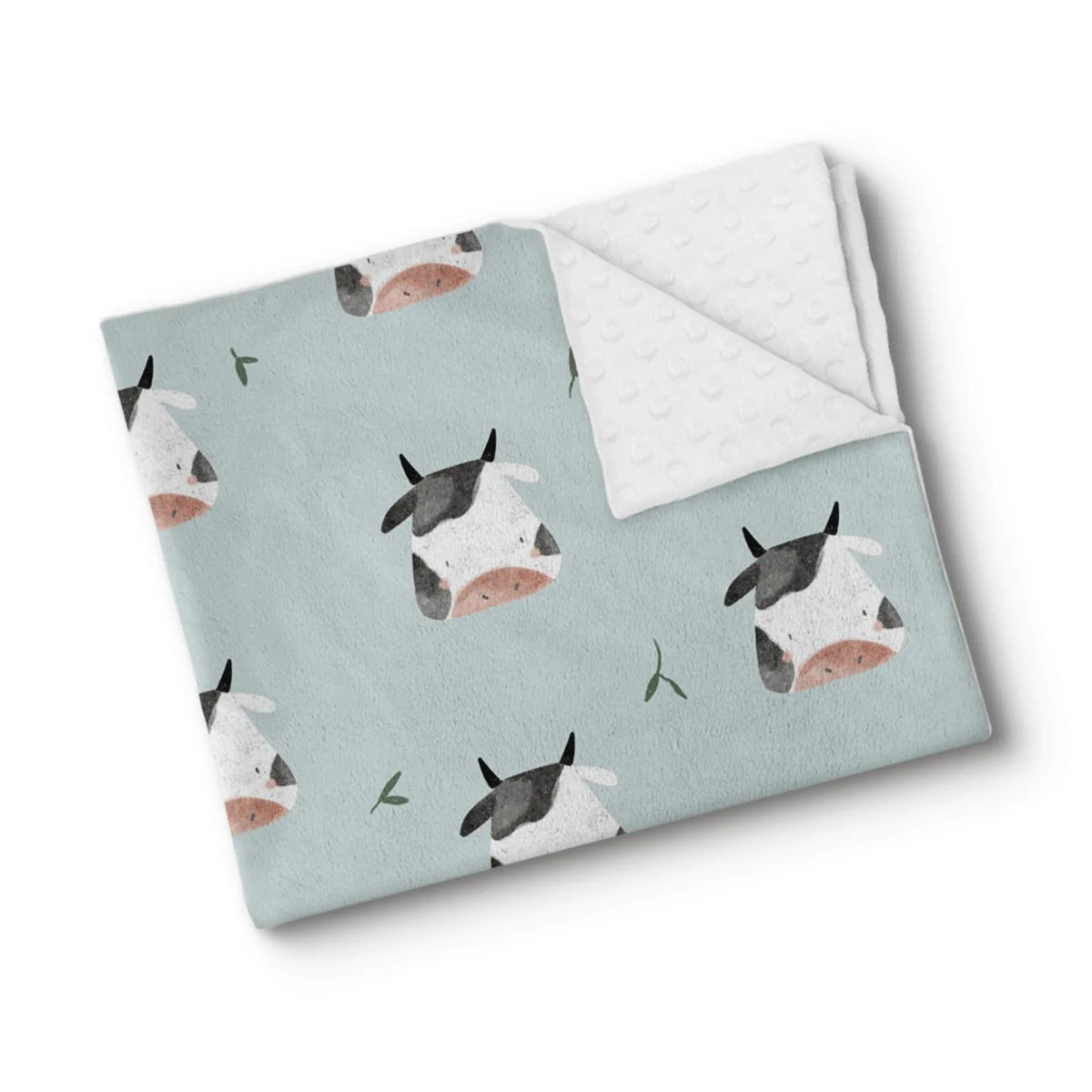 Couverture en minky - P'tites vaches