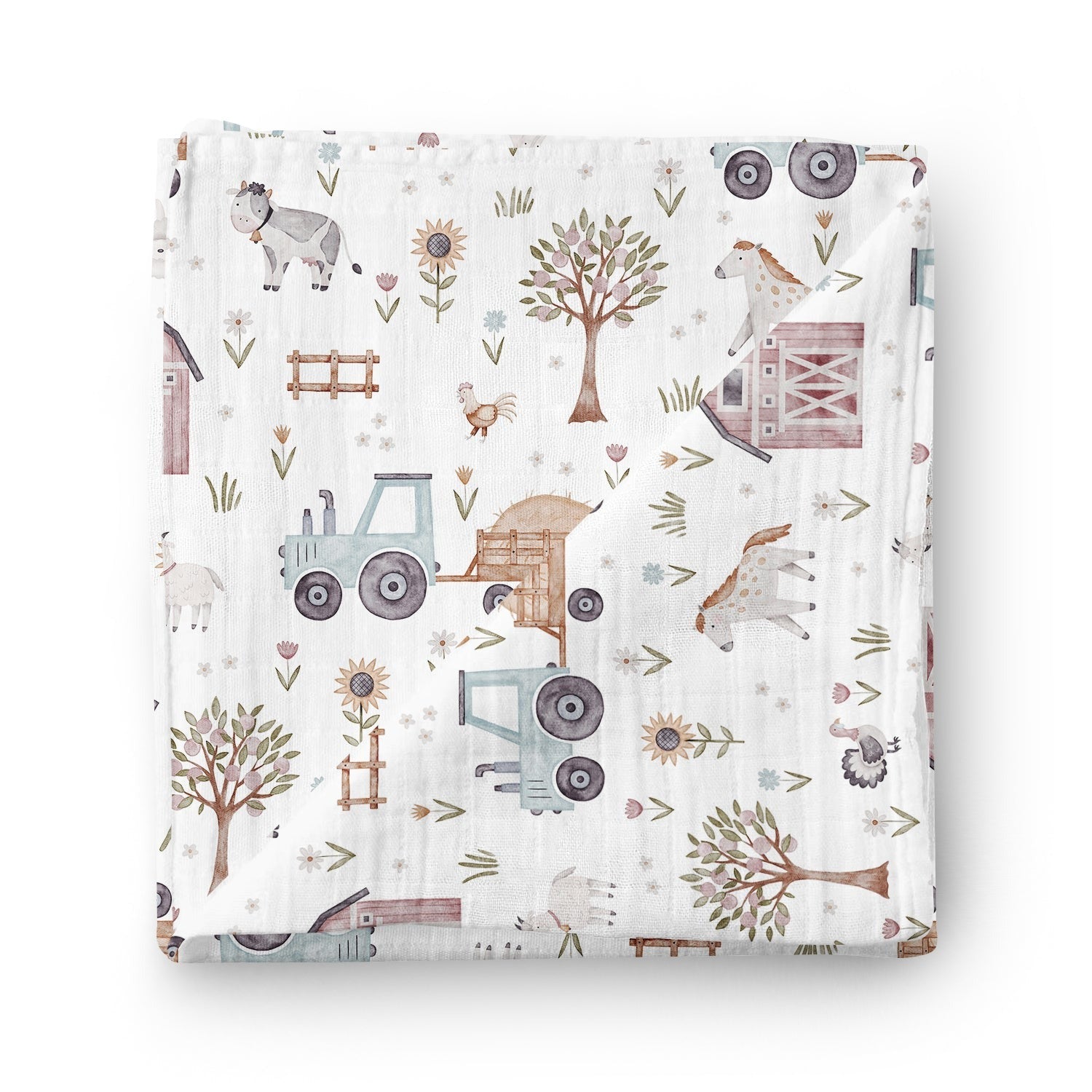 Couverture mousseline de bambou - Moisson du matin