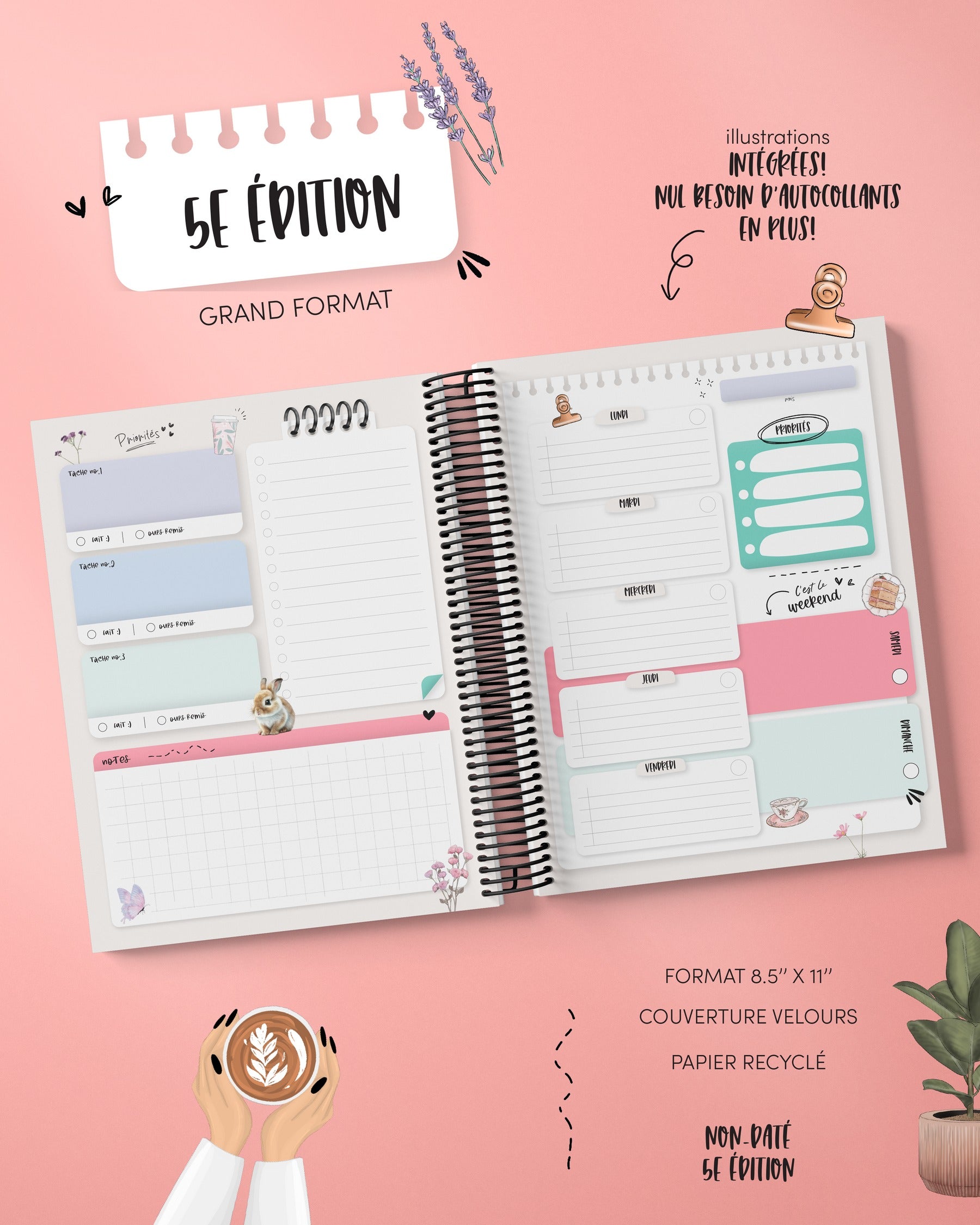 Agenda 5e édition - non-daté -Zara