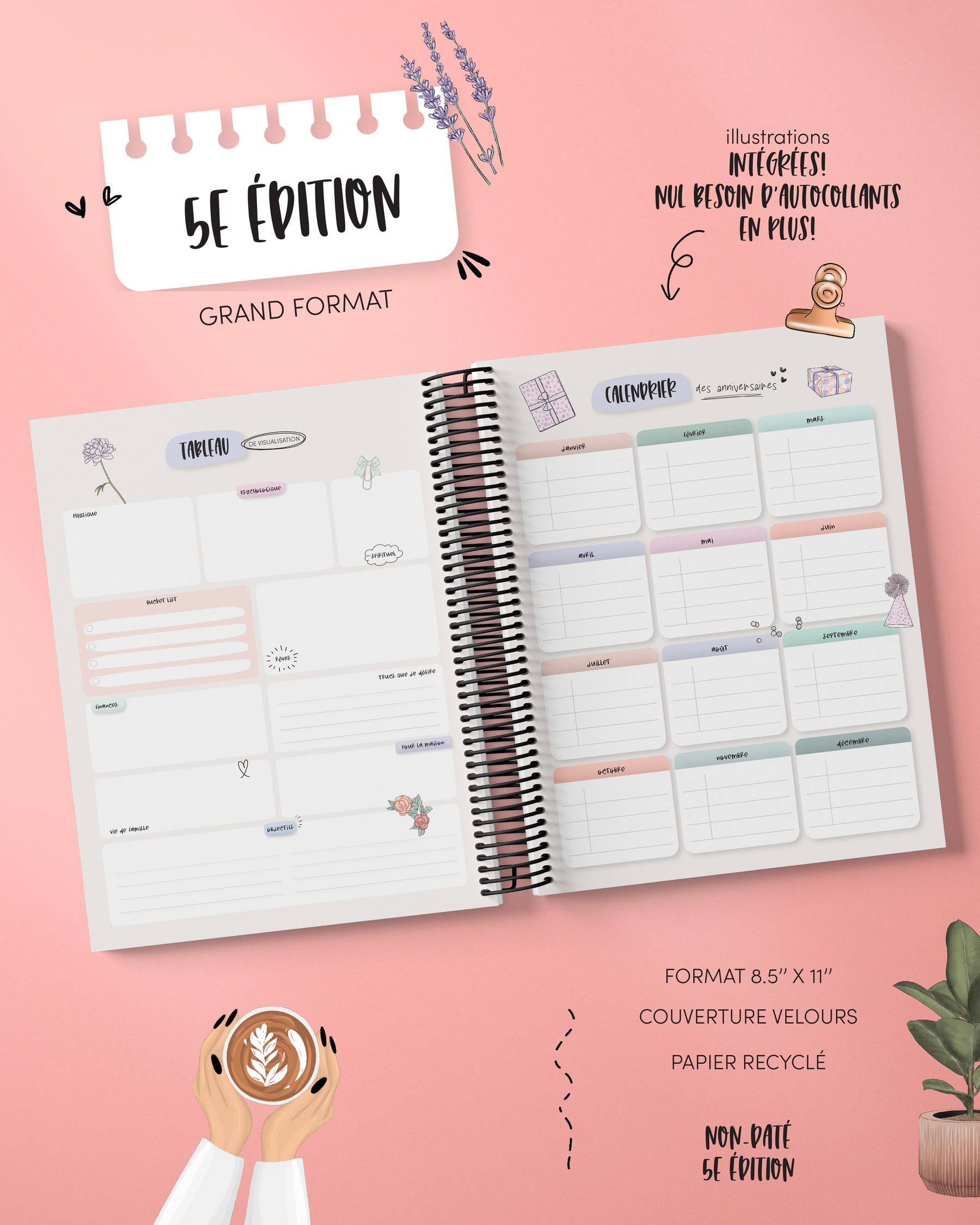 Agenda 5e édition - non-daté -Zara