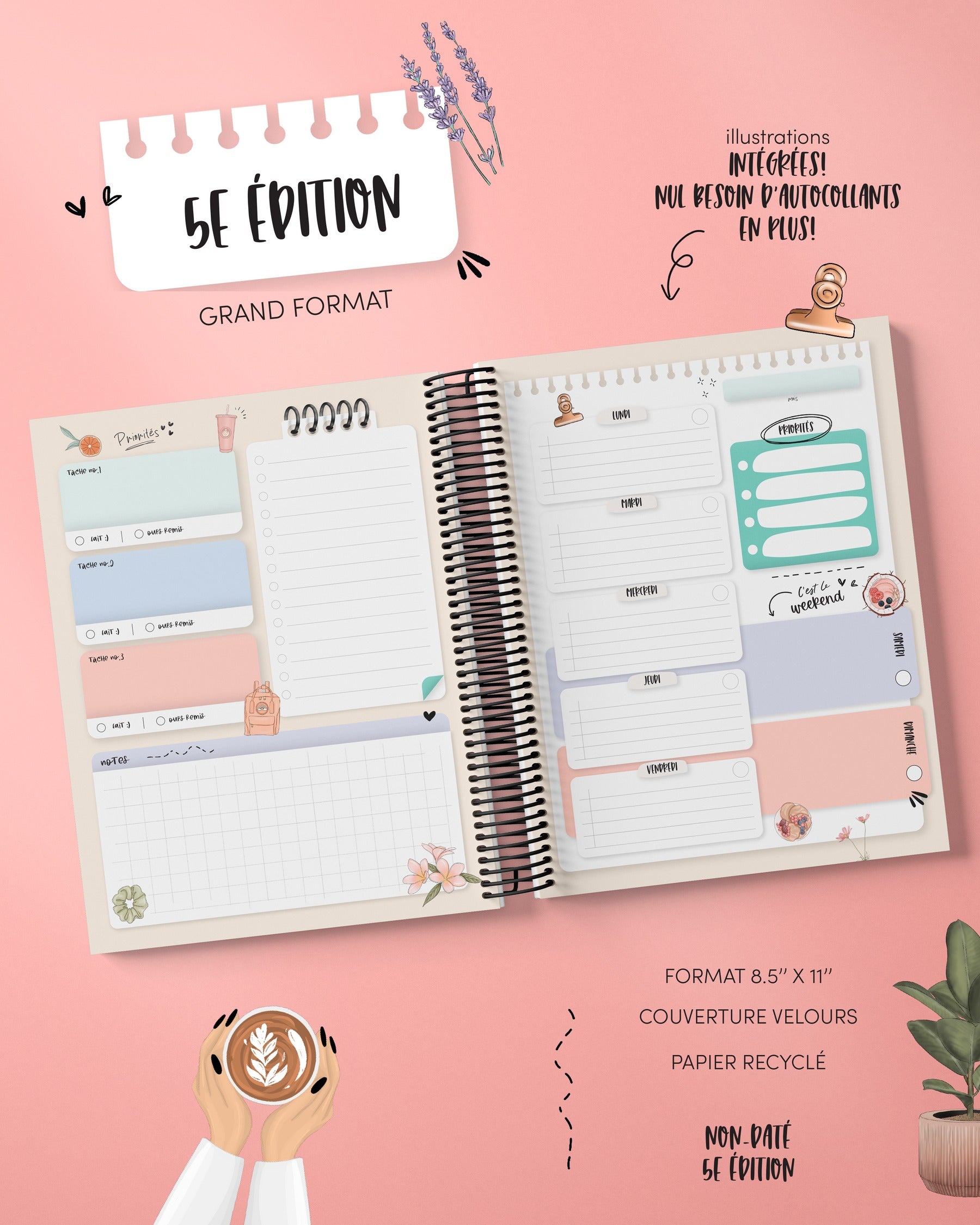 Agenda 5e édition - non-daté -Zara