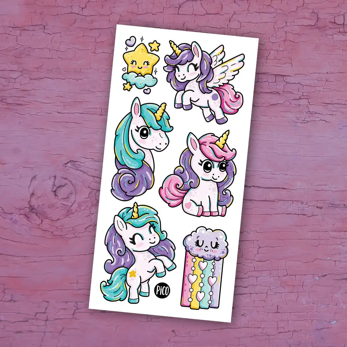 Tatouage -  Les pouliches arc-en-ciel