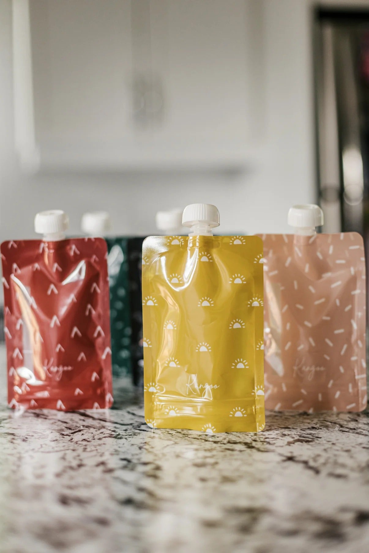Pochettes alimentaires réutilisables - avec Bouchons BOHO (ensemble de 6)
