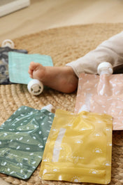 Pochettes alimentaires réutilisables - avec Bouchons BOHO (ensemble de 6)