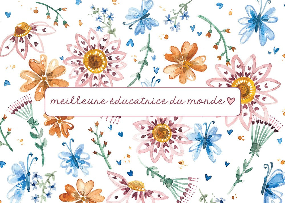 Carte de souhaits – Meilleure éducatrice au monde