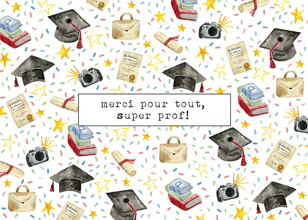 Carte de souhaits  -  Super prof