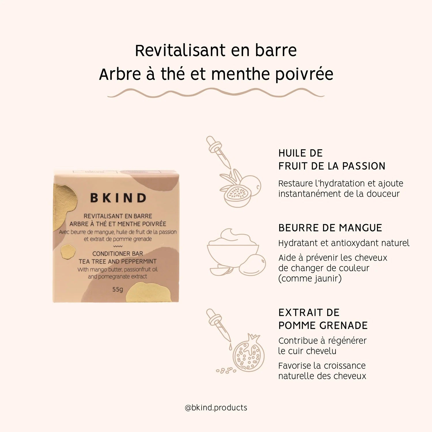 Revitalisant en barre - Cheveux colorés ou blancs
