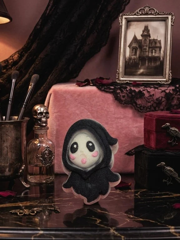 Bombe de bain - Fantôme avec cap noire