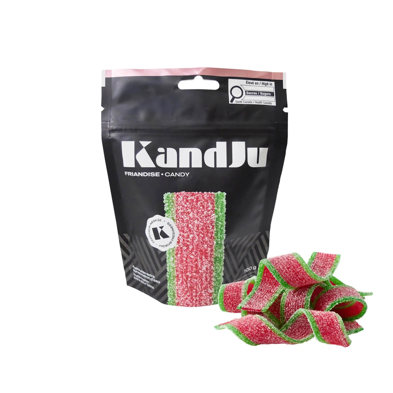 Bonbons - Ceintures extrasures au melon d'eau - 100g