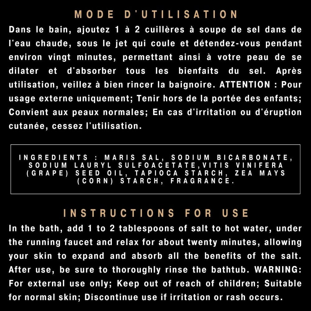 Sel de bain moussant - Lavande française et miel