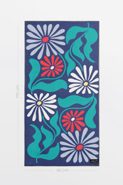 Serviette de plage - Rétro Bloom XL