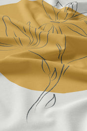 Linges à vaisselle Les Magnolias -Jaune (Lot de 2)