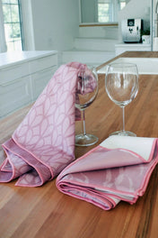 Linges à vaisselle Les Pivoines - Rose (Lot de 2)