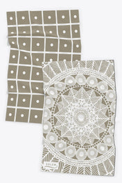 Linges à vaisselle Les Raffinés - Sauge (Lot de 2)