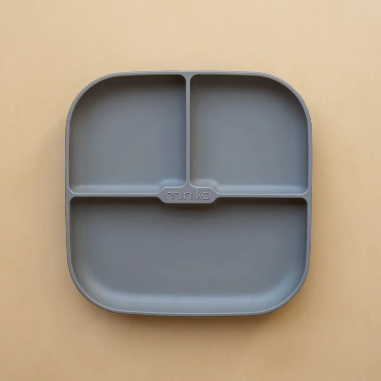 Assiette avec succion Minika - Stone