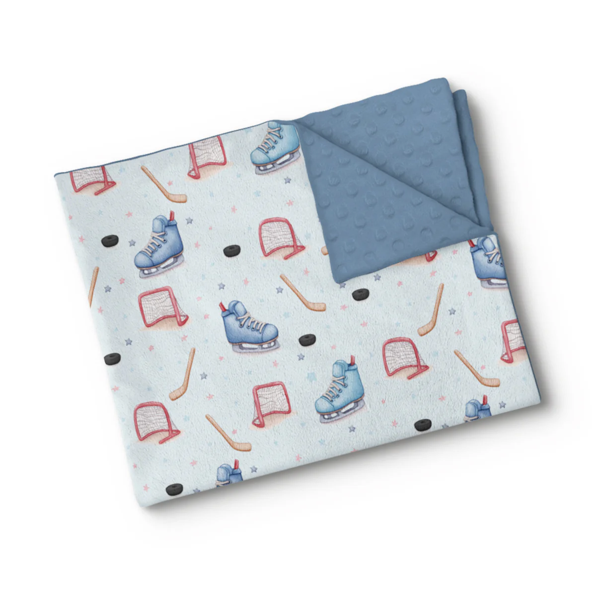 Couverture en minky - Hockey