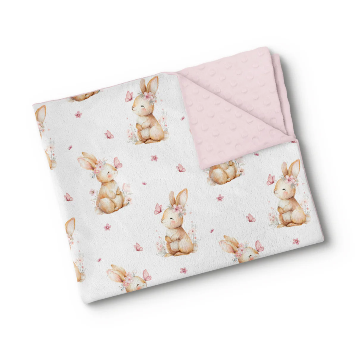 Couverture en minky - Rosée du printemps