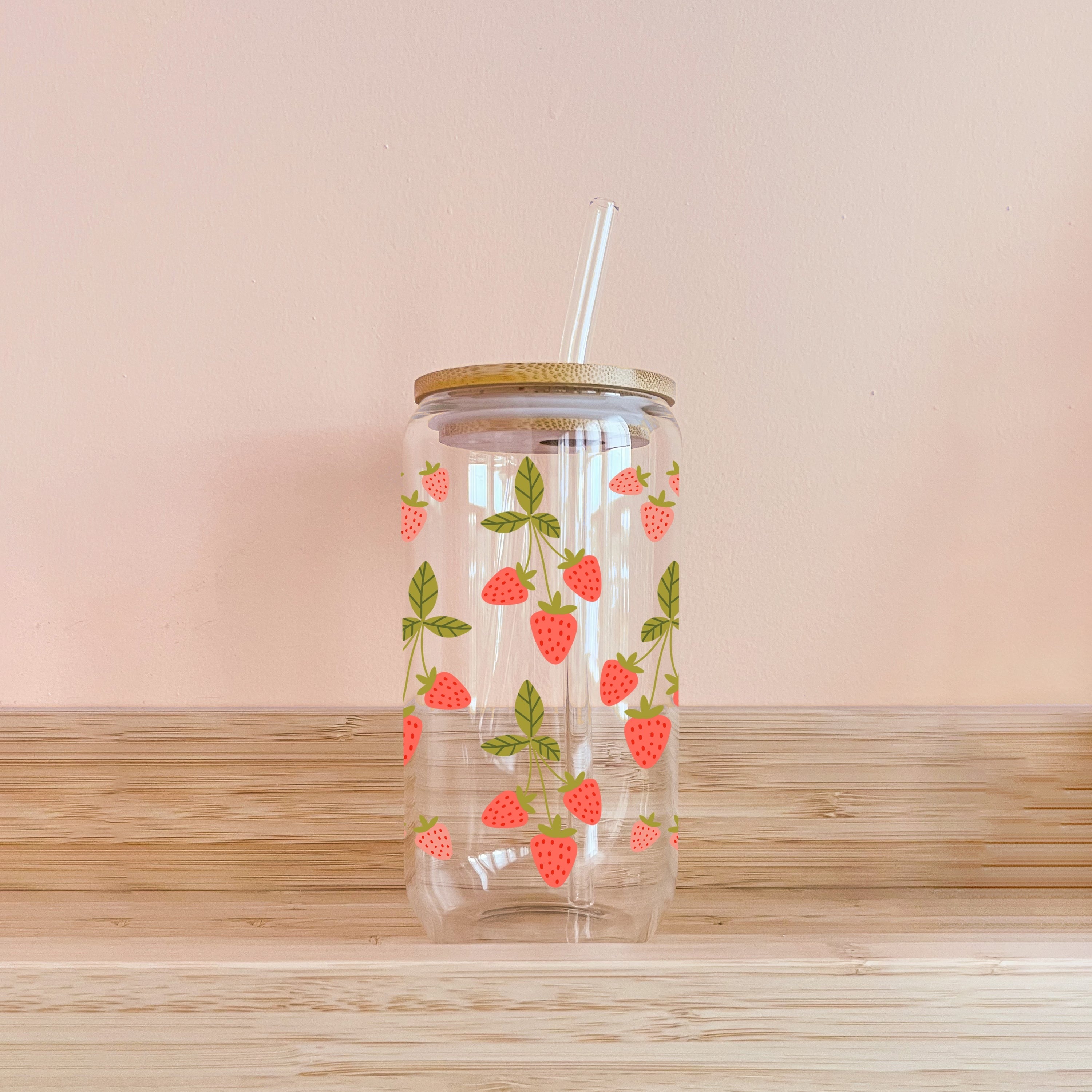 Verre Boho - Fraises du Québec