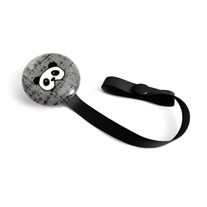 Attache suce panda gris