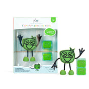 Glo Pals - Personnage avec 2 Cubes Lumineux Activés par l'Eau